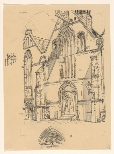 Fachada occidental de Noorderkerk en Hoorn de Wijnand Otto Jan Nieuwenkamp