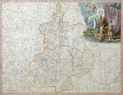 Mapa de la Gobernación de Voronezh, 1792 de Wilbrecht
