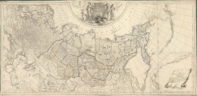 Mapa del Imperio Ruso dividido en cuarenta y un gobiernos, 1796 de Wilbrecht
