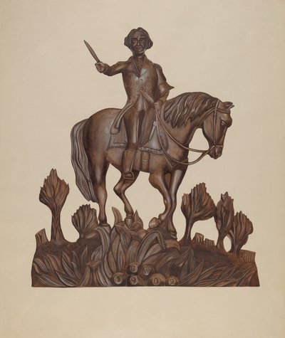 George Washington a caballo, c. 1938 de Wilbur M Rice