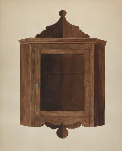 Armario de esquina colgante, c. 1938 de Wilbur M Rice