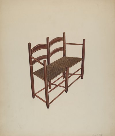 Silla de carreta de bueyes, c. 1939 de Wilbur M Rice