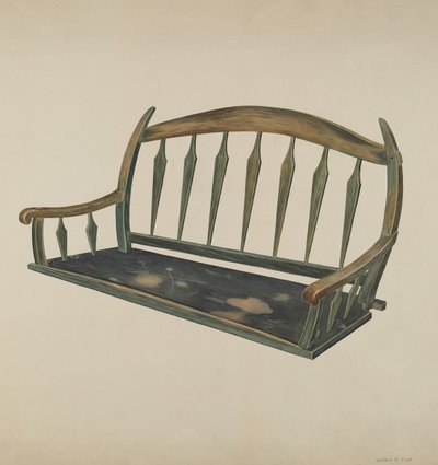 Asiento de carromato, c. 1937 de Wilbur M Rice