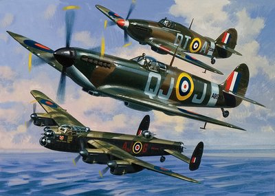 Spitfires (gouache sobre papel) de Wilf (20th century) Hardy
