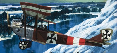 El Lohner B1 en el que el Oberleutnant Taussig voló correo desde Przemyal de Wilf (20th century) Hardy