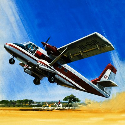 Avión bimotor de despegue corto Nomad de Wilf (20th century) Hardy