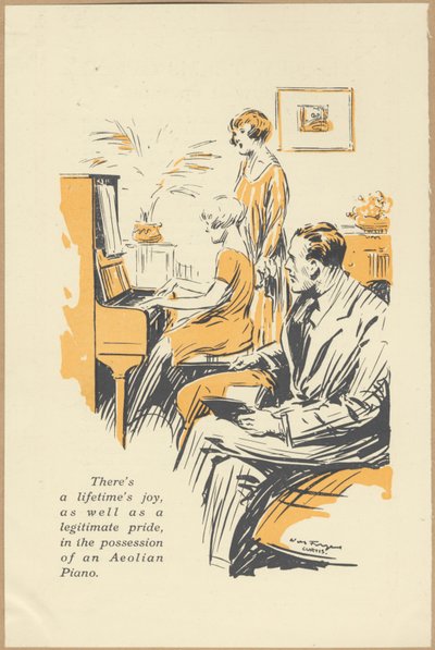 Pianolas de la Compañía Eólica, 1920s de Wilfred Fryer, Curtis Advertising Agency