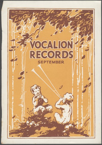 Boletín de Vocalion Records, años 1920 de Wilfred Fryer, Curtis Advertising Agency