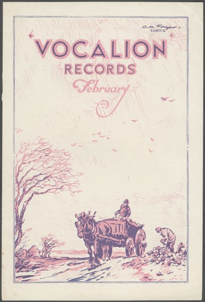 Boletín de Vocalion Records de Wilfred Fryer, Curtis Advertising Agency