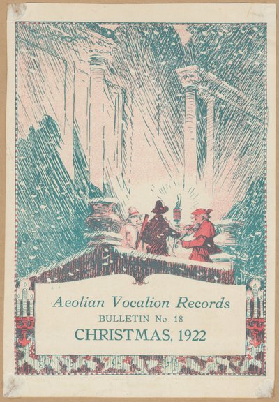 Boletín de Vocalion Records, Navidad, 1922 de Wilfred Fryer, Curtis Advertising Agency