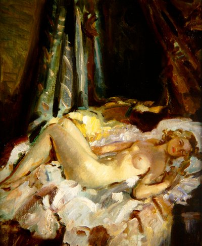 Desnudo (óleo sobre lienzo) de Wilfred Gabriel de Glehn