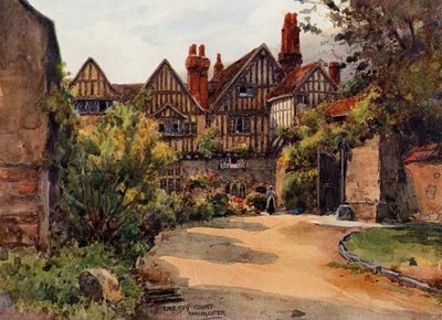 Cheney Court, Winchester (litografia en color) de Wilfrid Williams Ball