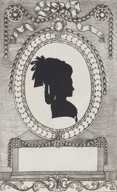 Silueta de la condesa Lodroni, 1784-1834 de Wilhelm Ackermann