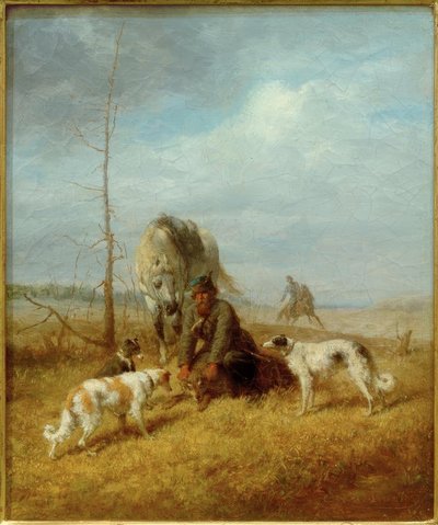 Caza de lobos en verano de Wilhelm Amandus Beer