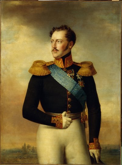 Retrato del emperador Nicolás I de Wilhelm August Golicke
