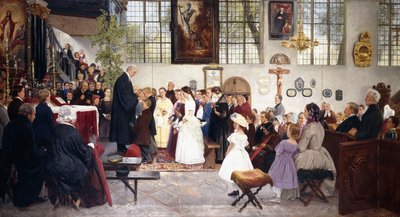 La confirmación, 1863 de Wilhelm August Stryowski