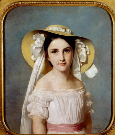 Retrato de la señorita Emily Leo. Retrato de una niña. de Wilhelm Auguste Rudolf Lehmann