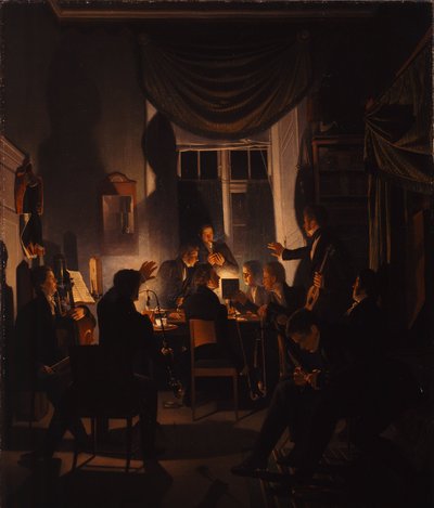 Una fiesta de fumadores de Wilhelm Bendz