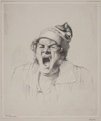 Un Hombre Bostezando de Wilhelm Bendz