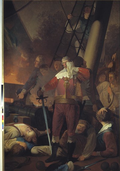 Cristián IV en "La Trinidad" en la batalla de Koldberger Heide 1644 de Wilhelm Bendz