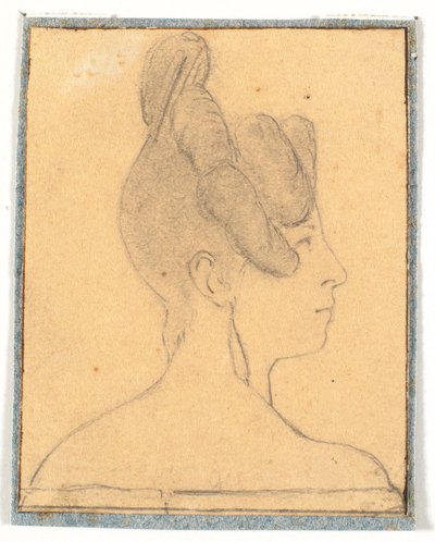 Cabeza de dama. Perfil a la derecha de Wilhelm Bendz
