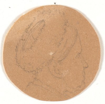 Cabeza. Perfil a la derecha de Wilhelm Bendz