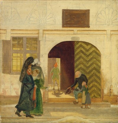 Fuera del asilo de pobres de Odense de Wilhelm Bendz