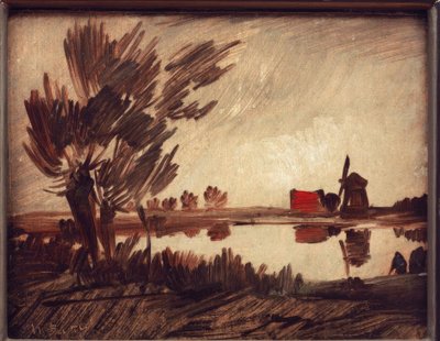 Molino en el estanque de Wilhelm Busch