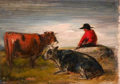 Pastor con vacas de Wilhelm Busch