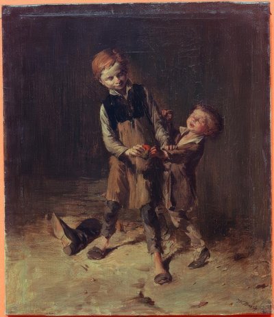 W. Busch, Dos niños zapateros peleando.. de Wilhelm Busch
