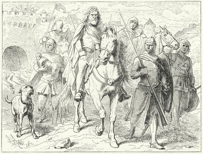Enrique el León, duque de Sajonia, ante Bardowiek de Wilhelm Camphausen