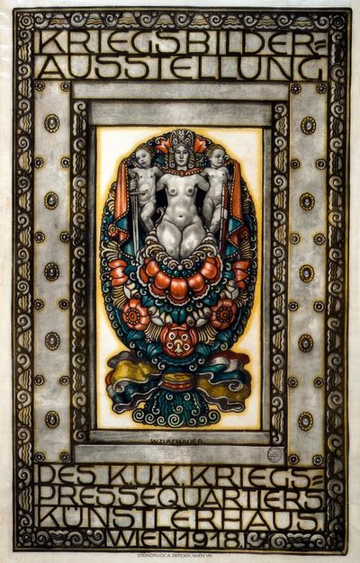 Cartel de exposición de imágenes de guerra de Wilhelm Dachauer