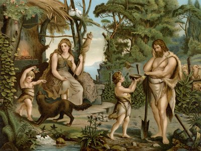 Río de la Expulsión (litografía en color) de Wilhelm Ebbinghaus