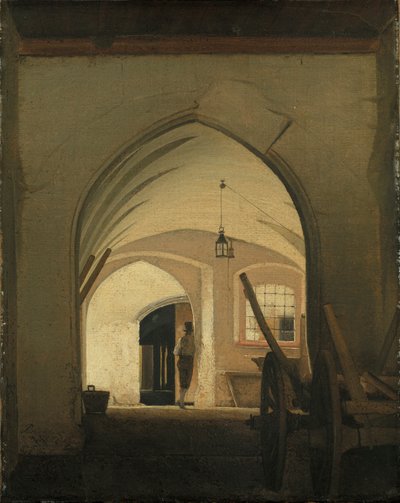 Una cochera, Partenkirchen de Wilhelm Ferdinand Bendz