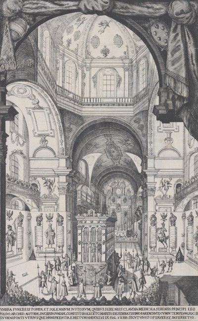 Catafalco de Leopoldo, Archiduque de Austria, 1646 de Wilhelm Frommer