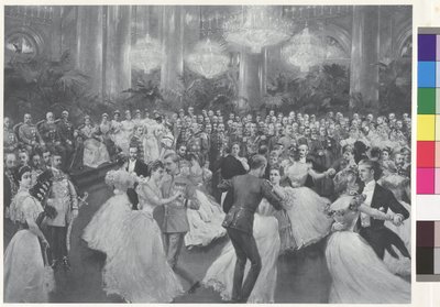 Baile en la corte - razonamiento de la cuadrilla de Wilhelm Gause