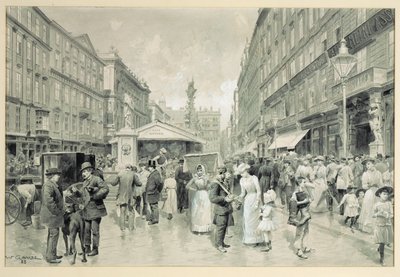 El Graben, plaza central del centro de Viena ... de Wilhelm Gause