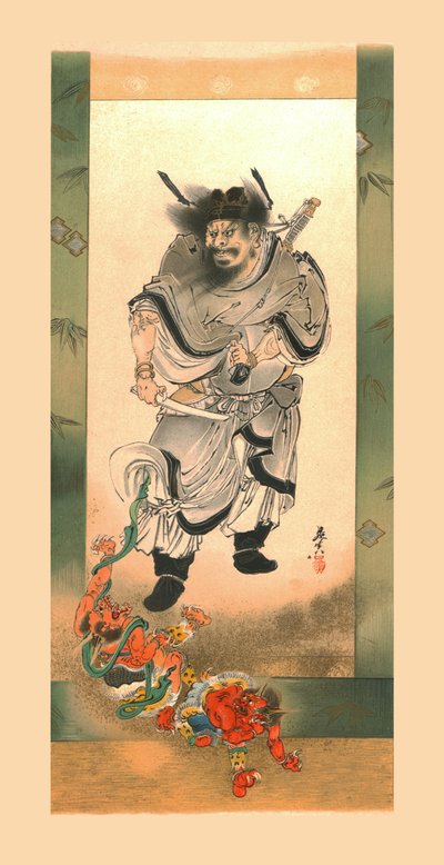 Shoki y los demonios, c1880 de Wilhelm Greve
