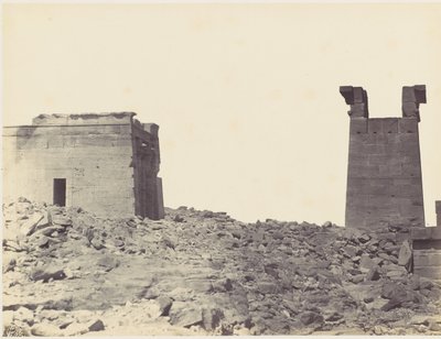 Templo de Dandour en Nubia, 1860s de Wilhelm Hammerschmidt