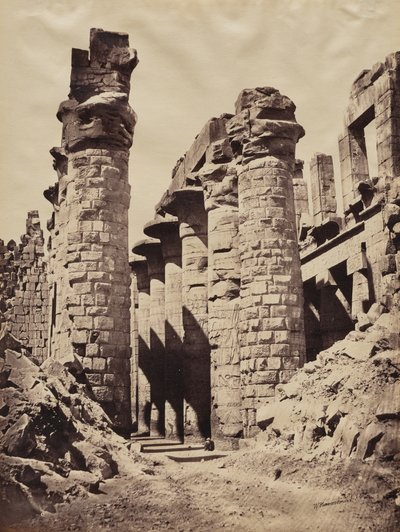 Vista del Templo de Karnak, Sala Hipóstila de Wilhelm Hammerschmidt