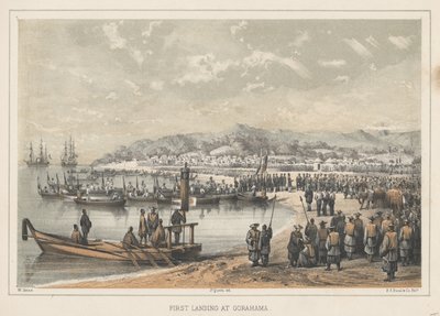 Primer desembarco en Gorahama, 1855 de Wilhelm Joseph Heine