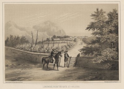 Longwood, Desde la Puerta, St. Helena, 1855 de Wilhelm Joseph Heine
