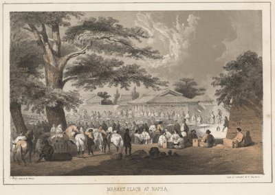 Plaza del mercado en Napha, 1855 de Wilhelm Joseph Heine