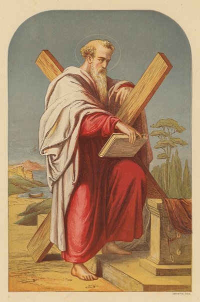 San Andrés (litografía en color) de Wilhelm Kandler