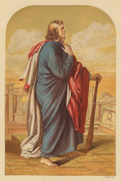 San Judas Tadeo (litografía en color) de Wilhelm Kandler