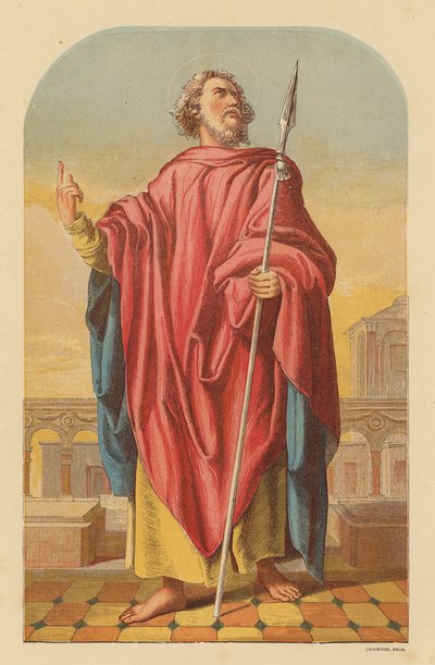 San Matías (litografía en color) de Wilhelm Kandler