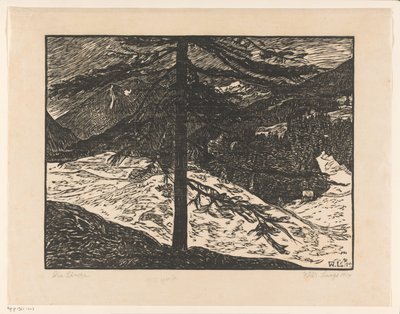 Die Lärche (título original en el objeto) de Wilhelm Laage (signed by artist)