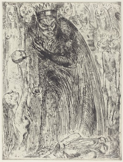 Macbeth V (La visión de Lady Macbeth) de Wilhelm Lehmbruck