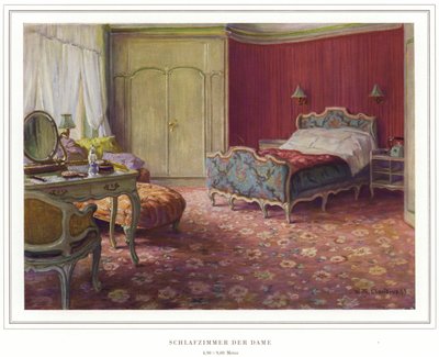 Negocio de fabricantes de alfombras Halbmond-Teppichfabrik Von Koch Und Te Kock (litografía en color) de Wilhelm Ludwig Heinrich Claudius