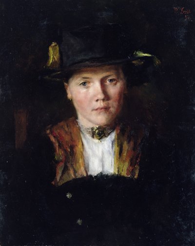 Una chica bávara, 1897 de Wilhelm Maria Hubertus Leibl